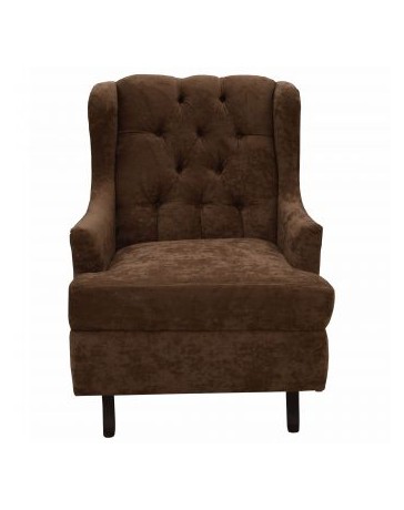 Sillon Capitonado Hesper Fabou Muebles Café - Envío Gratuito