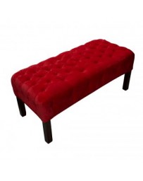 Banca Acantha Capitonada Fabou Muebles - Rojo - Envío Gratuito