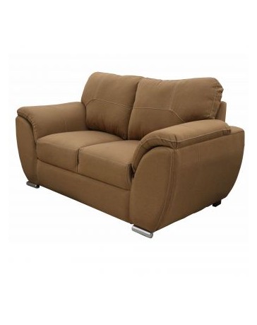 Love Seat Moderno Pekin Fabou Muebles Nogal - Envío Gratuito