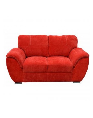 Love Seat Moderno Pekin Fabou Muebles - Rojo - Envío Gratuito