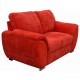 Love Seat Moderno Pekin Fabou Muebles - Rojo - Envío Gratuito