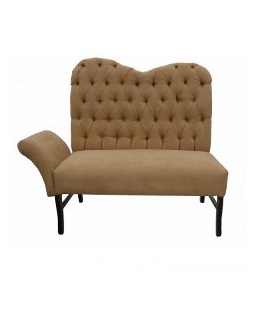 Sillon Capitonado Kaia Fabou Muebles - Beige - Envío Gratuito