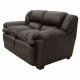 Love Seat Moderno Bom Fabuebles Chocolate - Envío Gratuito