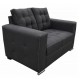 Love Seat Moderno Aretha Fabou Muebles Gris - Envío Gratuito