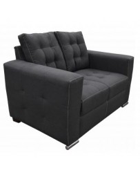 Love Seat Moderno Aretha Fabou Muebles Gris - Envío Gratuito