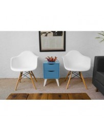 Set 2 Sillón Keiä Eames Blancos - Envío Gratuito