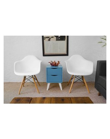 Set 2 Sillón Keiä Eames Blancos - Envío Gratuito