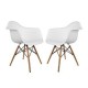 Set 2 Sillón Keiä Eames Blancos - Envío Gratuito