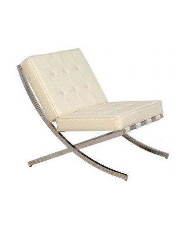 Sillón Ocasional DIMMSA Madrid Tacto Piel-Crema - Envío Gratuito