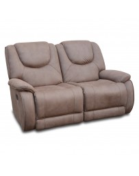 Reclinable Doble Houston Nubuck Café - Envío Gratuito