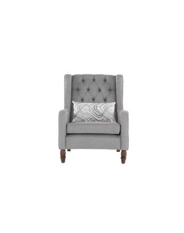 Sillón Gris Elegante Royal Regina - Envío Gratuito