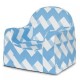 PKFFLRBZ Sillón zig-zag-Azul - Envío Gratuito