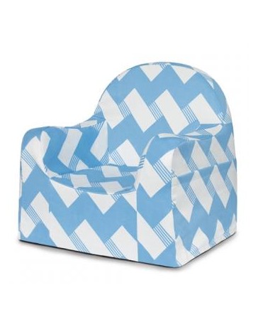 PKFFLRBZ Sillón zig-zag-Azul - Envío Gratuito