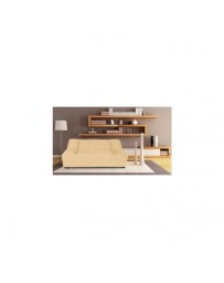 Sofá Cama Futon Liviana 3 Posiciones-Beige - Envío Gratuito