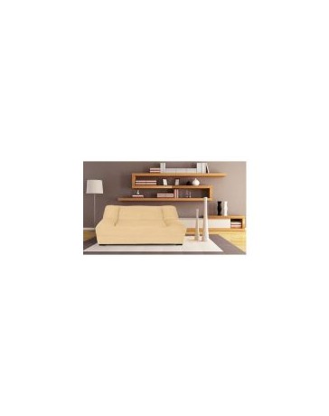 Sofá Cama Futon Liviana 3 Posiciones-Beige - Envío Gratuito