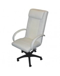 Sillon Ejecutivo para Oficina Masaje Rodillos Vibracion Calor - Blanco - Envío Gratuito