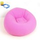 1Set Moda Flocado Inflable Sofá Bolso Silla Plegable Al Aire Libre Jardín Sofá Sala Mueble Esquina Sofa Cama Con Bomba -Rosado -