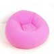 1Set Moda Flocado Inflable Sofá Bolso Silla Plegable Al Aire Libre Jardín Sofá Sala Mueble Esquina Sofa Cama Con Bomba -Rosado -