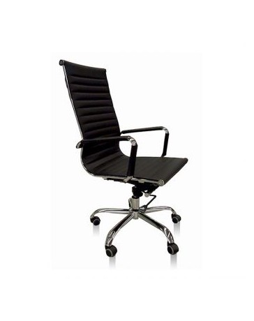 Sillón Directivo en Curpiel Negro Mod. A05 - Envío Gratuito