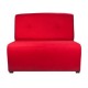 Sillón Love Seat, Vintage Home Designe, Zara, Tapizado en Tela Tipo Lino Relleno Hule Espuma- Multicolor