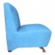 Sillón Indivudial, Vintage Home Designe, Europe, Tapizado Suede- Azul Turquesa - Envío Gratuito