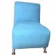 Sillón Indivudial, Vintage Home Designe, Europe, Tapizado Suede- Azul Turquesa - Envío Gratuito