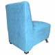 Sillón Indivudial, Vintage Home Designe, Europe, Tapizado Suede- Azul Turquesa - Envío Gratuito