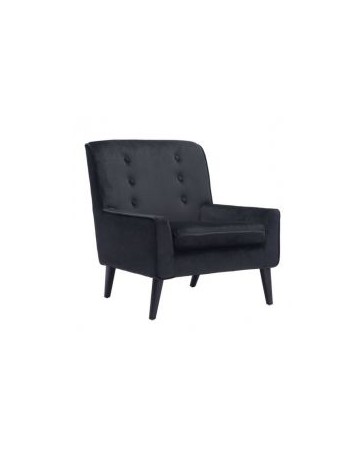 Sillon Individual marca Zuo modelo Coney - terciopelo negro / 100224 - Envío Gratuito