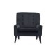 Sillon Individual marca Zuo modelo Coney - terciopelo negro / 100224 - Envío Gratuito