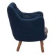 Sillon Individual marca Zuo modelo Liege - azul / 900064 - Envío Gratuito