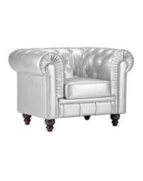 Sillon Individual marca Zuo modelo Aristocrat - plata / 900102 - Envío Gratuito