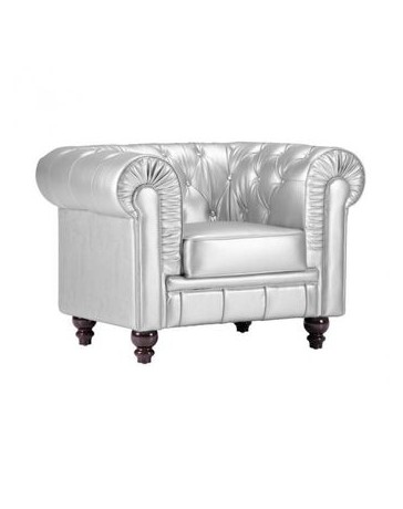 Sillon Individual marca Zuo modelo Aristocrat - plata / 900102 - Envío Gratuito