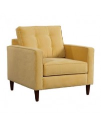 Sillon Individual marca Zuo modelo Savannah - dorado (amarillo crema) 100177 - Envío Gratuito