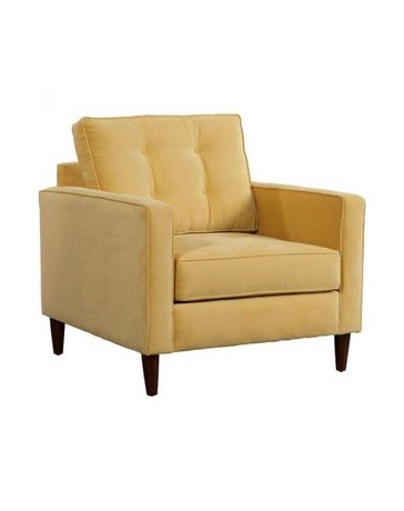 Sillon Individual marca Zuo modelo Savannah - dorado (amarillo crema) 100177 - Envío Gratuito