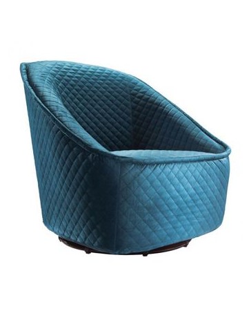 Sillon Individual marca Zuo modelo Pug Swivel - Azul marino / 100251 - Envío Gratuito