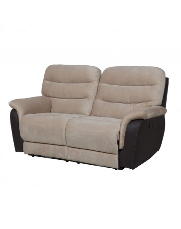 Love Seat Reclinable2 Duero Knockout Beige Delta C Boal - Envío Gratuito