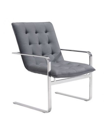 Silla ocasional marca Zuo modelo Solo - gris 100276 - Envío Gratuito