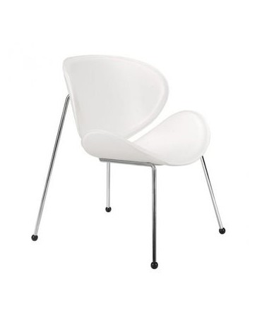 Silla ocasional marca Zuo modelo Match color blanco / 100102 - Envío Gratuito