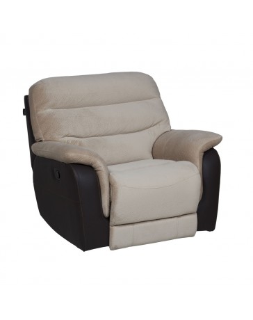 Sillón Reclinable Duero Knockout Beige Delta Choco Boal - Envío Gratuito