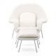 Silla ocasional con reposapies marca Zuo modelo Nursery - blanco / 501154 - Envío Gratuito