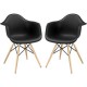 Set 2 Sillón Keiä Eames Negros - Envío Gratuito