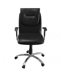 Sillón Semi Ejecutivo Status - Tactopiel Negro - Envío Gratuito