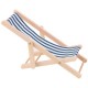 MagiDeal Sillón De Madera Raya Blanca Azul Para Muebles En Miniatura 1/12 Casa De Muñecas - Envío Gratuito