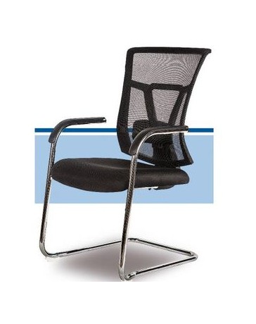 Silla sillon Ejecutivo Europeo Visita en tela Y Base Cromada - Envío Gratuito