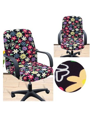 Oficina Funda de Silla Giratoria Cubierta de Silla Sillón Cremallera lateral M - Envío Gratuito