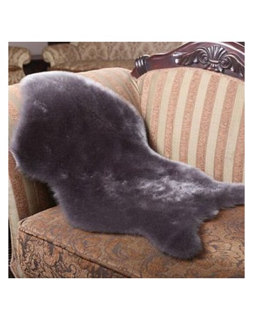 Piel Suave Lana Mullida 2-en-1 Sillón Asiento Tapa Alfombra Almohadilla Llana Alfombra Dormitorio - Envío Gratuito
