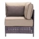 Sillon esquinero individual para exterior marca Zuo modelo Pinery - cafe / 703797 - Envío Gratuito