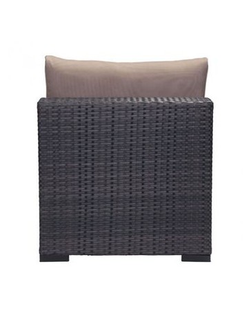 Sillon individual para exterior marca Zuo modelo Bocagrande - cafe / 701624 - Envío Gratuito