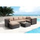Sillon individual para exterior marca Zuo modelo Bocagrande - cafe / 701624 - Envío Gratuito