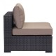 Sillon individual para exterior marca Zuo modelo Bocagrande - cafe / 701624 - Envío Gratuito